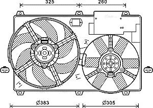 Ava Quality Cooling CN7554 - Tuuletin, moottorin jäähdytys inparts.fi