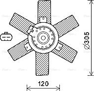 Ava Quality Cooling CN7553 - Tuuletin, moottorin jäähdytys inparts.fi