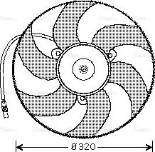 Ava Quality Cooling CN 7519 - Tuuletin, moottorin jäähdytys inparts.fi