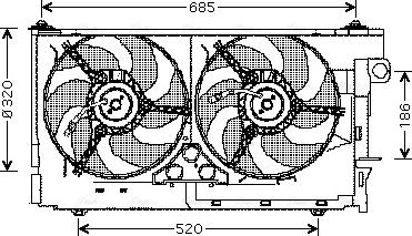 Ava Quality Cooling CN 7516 - Tuuletin, moottorin jäähdytys inparts.fi