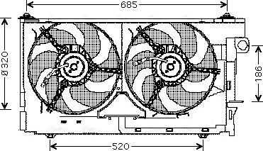 Ava Quality Cooling CN 7522 - Tuuletin, moottorin jäähdytys inparts.fi