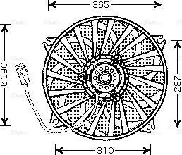 Ava Quality Cooling PE 7529 - Tuuletin, moottorin jäähdytys inparts.fi