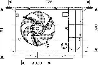 Ava Quality Cooling CN 7537 - Tuuletin, moottorin jäähdytys inparts.fi