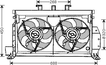 Ava Quality Cooling CN 7521 - Tuuletin, moottorin jäähdytys inparts.fi