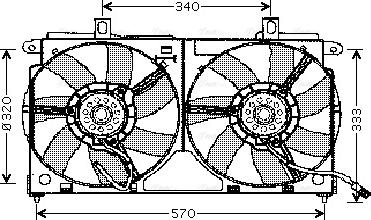 Ava Quality Cooling CN 7523 - Tuuletin, moottorin jäähdytys inparts.fi