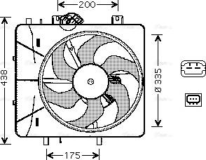 Ava Quality Cooling CN 7527 - Tuuletin, moottorin jäähdytys inparts.fi