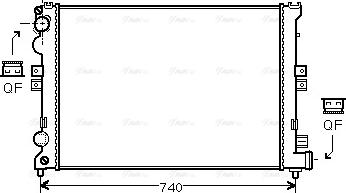 Ava Quality Cooling CNA2078 - Jäähdytin,moottorin jäähdytys inparts.fi