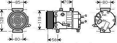 Ava Quality Cooling CNAK256 - Kompressori, ilmastointilaite inparts.fi