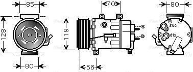 Ava Quality Cooling CNAK250 - Kompressori, ilmastointilaite inparts.fi