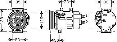 Ava Quality Cooling CNAK253 - Kompressori, ilmastointilaite inparts.fi