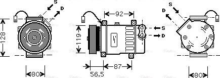 Ava Quality Cooling CNAK207 - Kompressori, ilmastointilaite inparts.fi