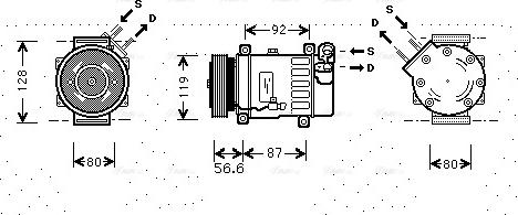 Ava Quality Cooling CNAK238 - Kompressori, ilmastointilaite inparts.fi