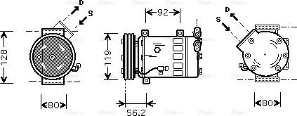 Ava Quality Cooling CNAK237 - Kompressori, ilmastointilaite inparts.fi