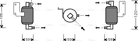 Ava Quality Cooling CND186 - Kuivain, ilmastointilaite inparts.fi