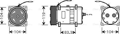 Ava Quality Cooling CN K176 - Kompressori, ilmastointilaite inparts.fi