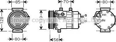 Ava Quality Cooling CN K254 - Kompressori, ilmastointilaite inparts.fi