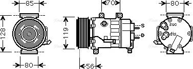 Ava Quality Cooling CN K256 - Kompressori, ilmastointilaite inparts.fi