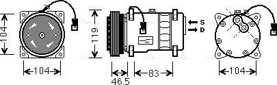 Ava Quality Cooling CN K258 - Kompressori, ilmastointilaite inparts.fi