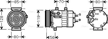 Ava Quality Cooling CN K253 - Kompressori, ilmastointilaite inparts.fi