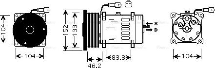 Ava Quality Cooling CPAK004 - Kompressori, ilmastointilaite inparts.fi