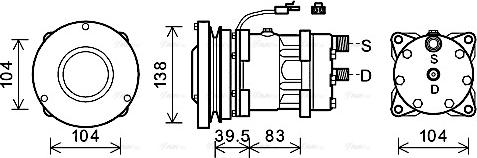 Ava Quality Cooling CPAK017 - Kompressori, ilmastointilaite inparts.fi