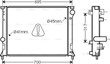 Ava Quality Cooling CR2138 - Jäähdytin,moottorin jäähdytys inparts.fi