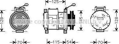 Ava Quality Cooling CRAK074 - Kompressori, ilmastointilaite inparts.fi