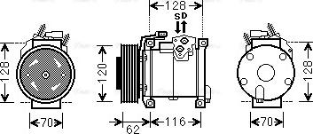 Ava Quality Cooling CRAK109 - Kompressori, ilmastointilaite inparts.fi