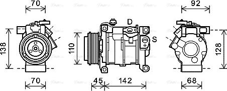 Ava Quality Cooling CRAK128 - Kompressori, ilmastointilaite inparts.fi