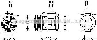 Ava Quality Cooling CR K064 - Kompressori, ilmastointilaite inparts.fi