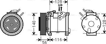 Ava Quality Cooling CR K108 - Kompressori, ilmastointilaite inparts.fi