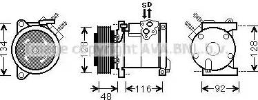 Ava Quality Cooling CR K102 - Kompressori, ilmastointilaite inparts.fi