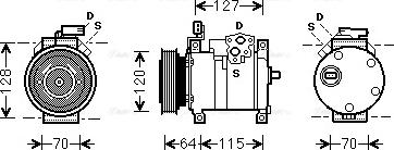 Ava Quality Cooling CR K115 - Kompressori, ilmastointilaite inparts.fi