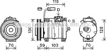 Ava Quality Cooling CRK117 - Kompressori, ilmastointilaite inparts.fi