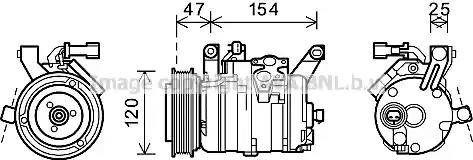 Ava Quality Cooling CRK120 - Kompressori, ilmastointilaite inparts.fi