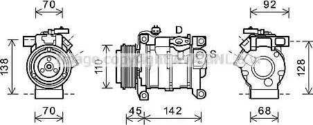 Ava Quality Cooling CRK128 - Kompressori, ilmastointilaite inparts.fi