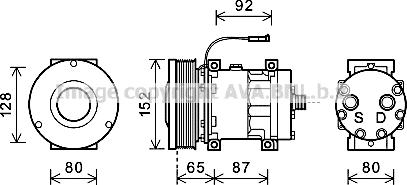 Ava Quality Cooling CSK008 - Kompressori, ilmastointilaite inparts.fi