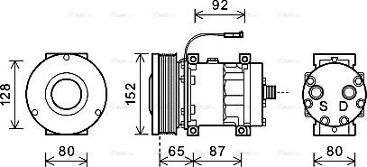 Ava Quality Cooling CSAK008 - Kompressori, ilmastointilaite inparts.fi