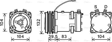 Ava Quality Cooling CSAK007 - Kompressori, ilmastointilaite inparts.fi