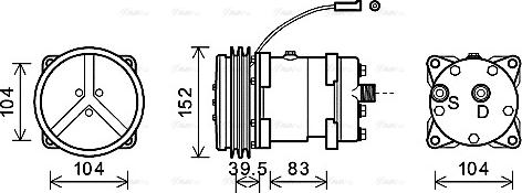 Ava Quality Cooling CSAK020 - Kompressori, ilmastointilaite inparts.fi