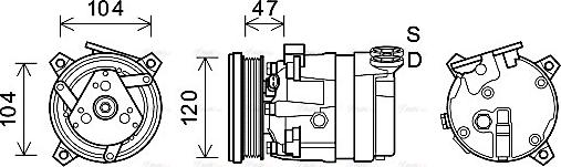 Ava Quality Cooling CTAK054 - Kompressori, ilmastointilaite inparts.fi