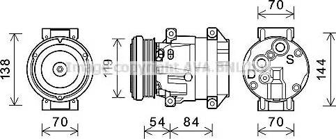 Ava Quality Cooling CTK055 - Kompressori, ilmastointilaite inparts.fi