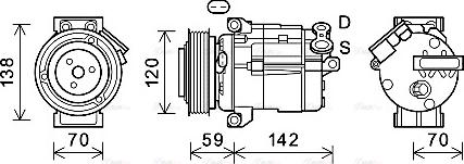 Ava Quality Cooling CTK063 - Kompressori, ilmastointilaite inparts.fi