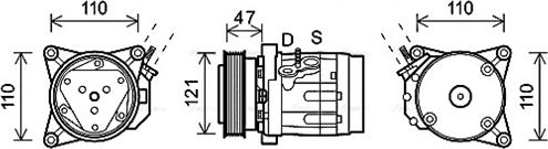 Ava Quality Cooling CTK036 - Kompressori, ilmastointilaite inparts.fi