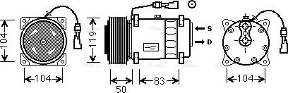 Ava Quality Cooling DFK057 - Kompressori, ilmastointilaite inparts.fi