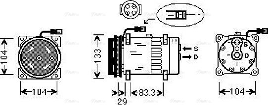 Ava Quality Cooling DFAK026 - Kompressori, ilmastointilaite inparts.fi