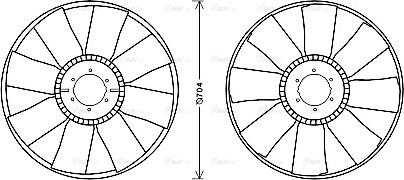 Ava Quality Cooling DFB064 - Tuuletin, moottorin jäähdytys inparts.fi