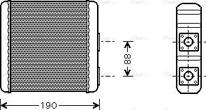 Ava Quality Cooling DN 6139 - Lämmityslaitteen kenno inparts.fi