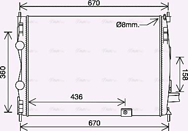 Ava Quality Cooling DN2445 - Jäähdytin,moottorin jäähdytys inparts.fi