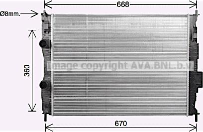 Ava Quality Cooling DN2463 - Jäähdytin,moottorin jäähdytys inparts.fi